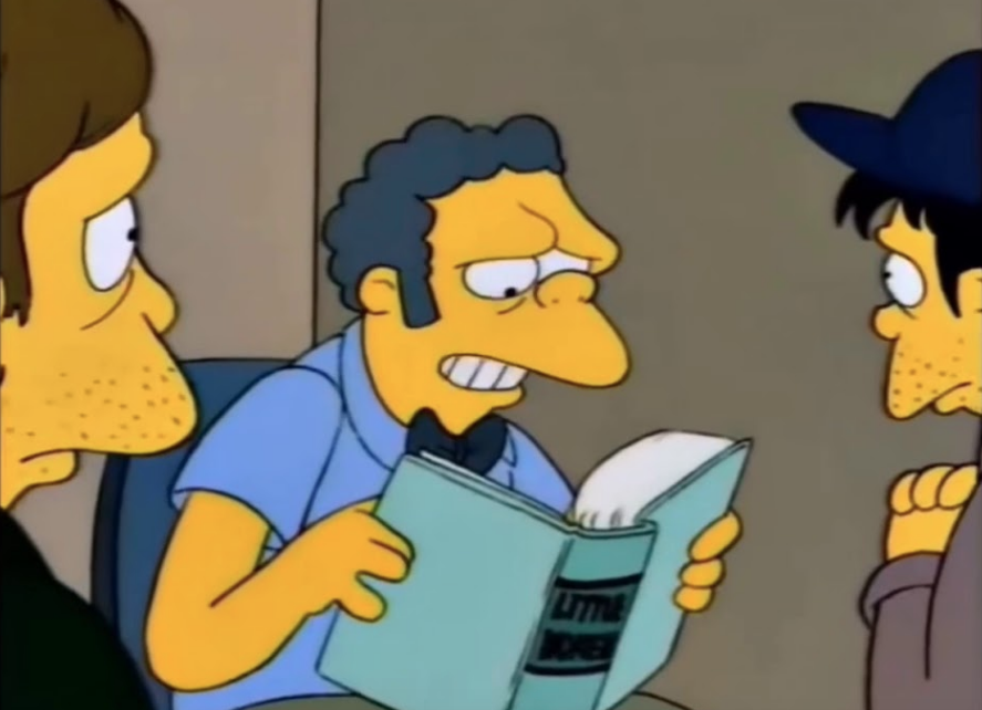 A Beer Here A Page There D L Talks With Moe Szyslak The Dot And Line